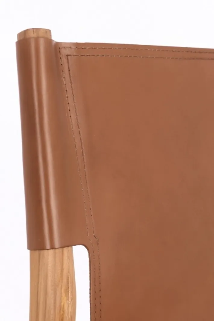 Bizzotto Sedie>SEDIA IN PELLE COGNAC - CAROLINE