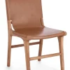Bizzotto Sedie>SEDIA IN PELLE COGNAC - EUGENIE