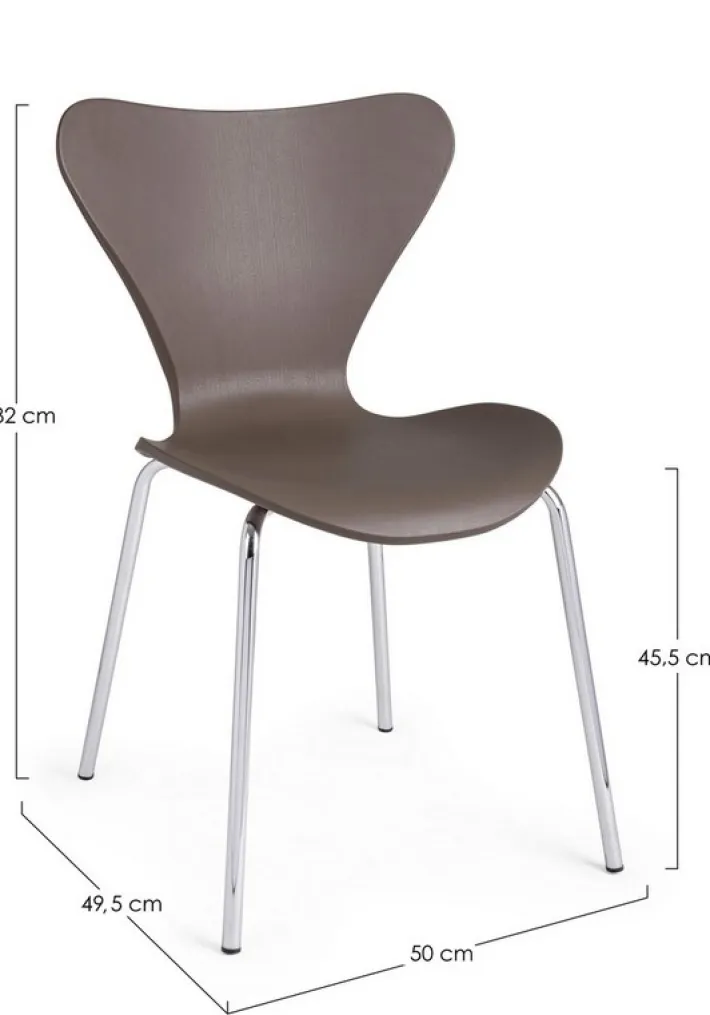Bizzotto Sedie>SEDIA IN PLASTICA CAMMELLO - TESSA