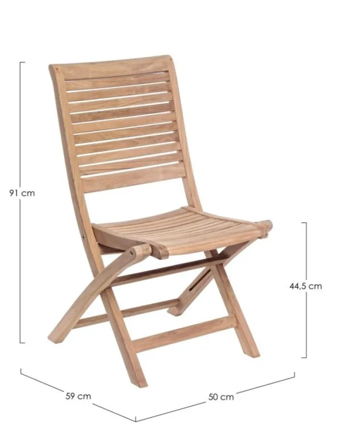 Bizzotto Sedie>SEDIA IN TEAK PIEGHEVOLE - MARYLAND