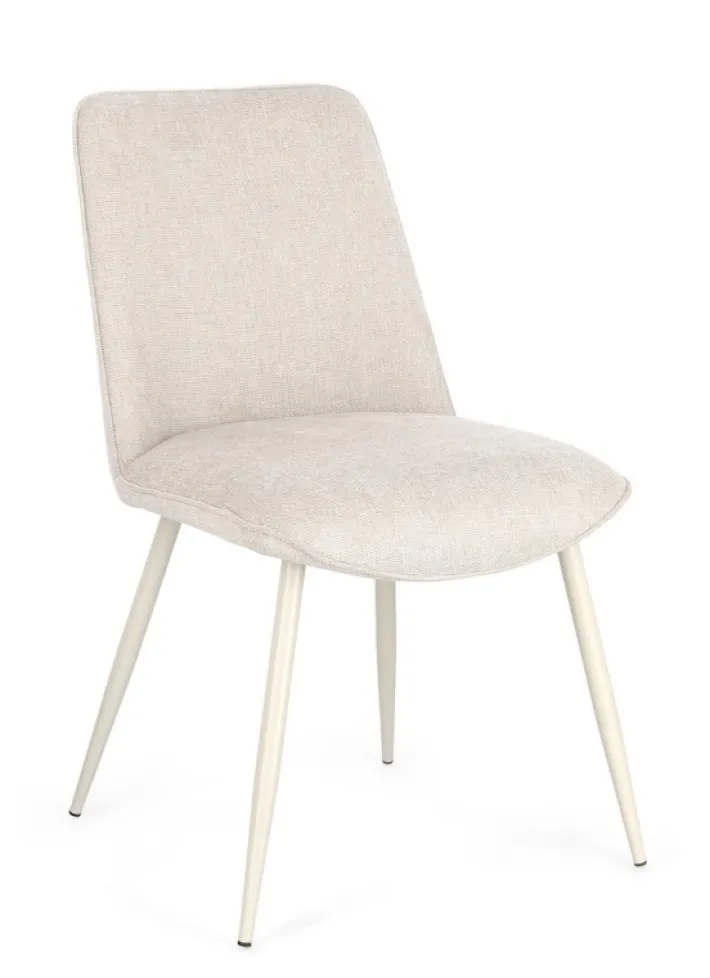 Bizzotto Sedie>SEDIA IN TESSUTO BEIGE - CORA