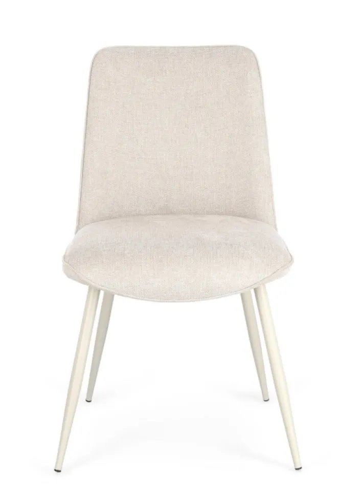 Bizzotto Sedie>SEDIA IN TESSUTO BEIGE - CORA