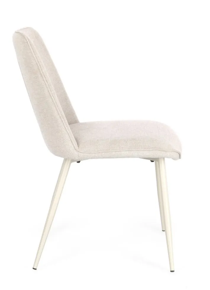 Bizzotto Sedie>SEDIA IN TESSUTO BEIGE - CORA