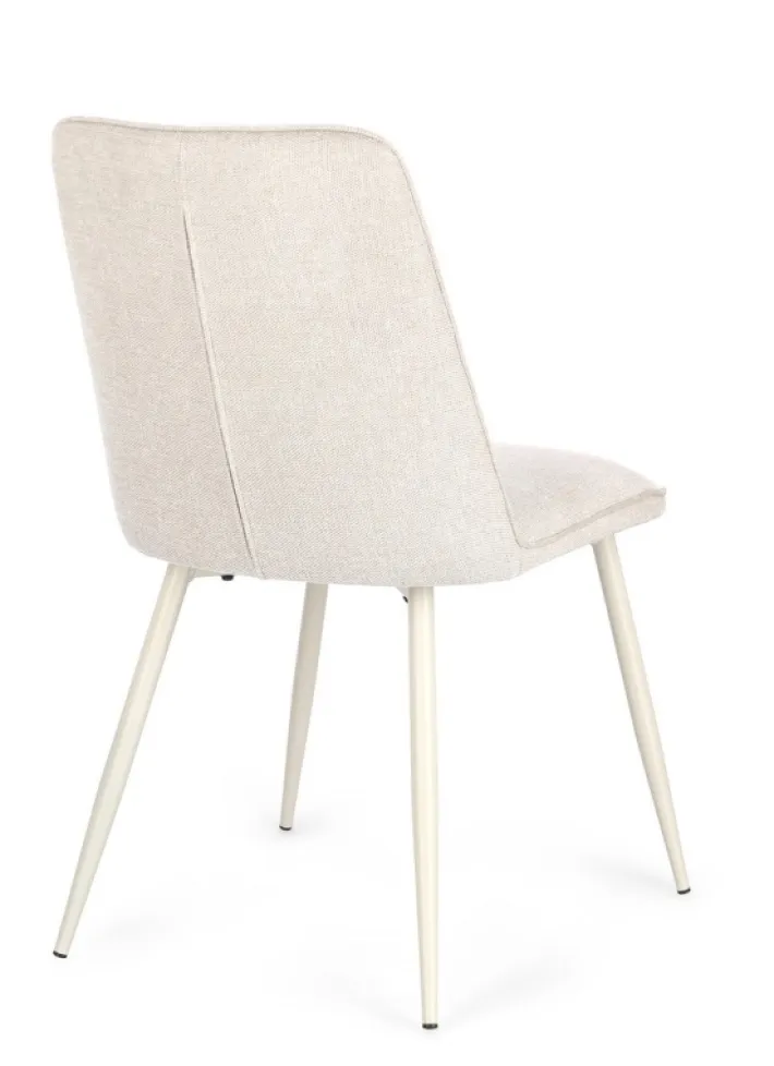 Bizzotto Sedie>SEDIA IN TESSUTO BEIGE - CORA