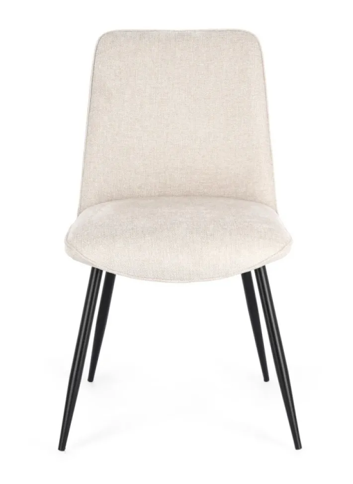 Bizzotto Sedie>SEDIA IN TESSUTO BEIGE - CORA
