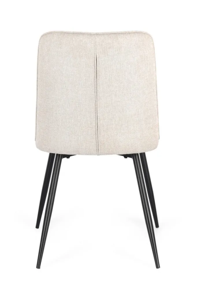 Bizzotto Sedie>SEDIA IN TESSUTO BEIGE - CORA