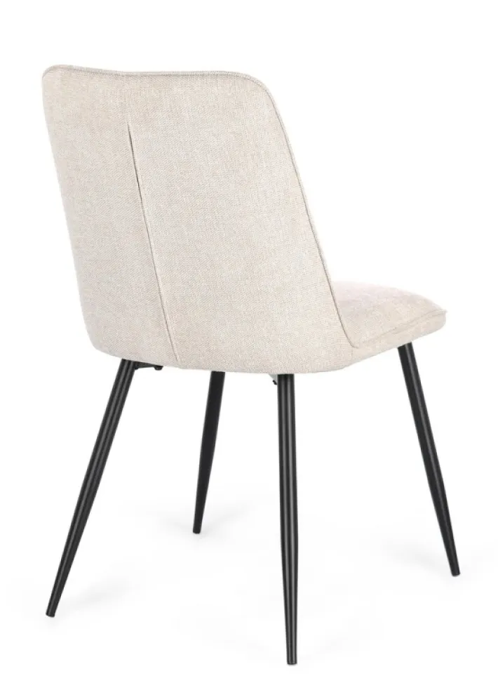 Bizzotto Sedie>SEDIA IN TESSUTO BEIGE - CORA