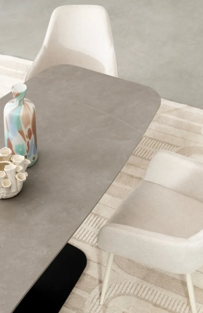 Bizzotto Sedie>SEDIA IN TESSUTO BEIGE - CORA
