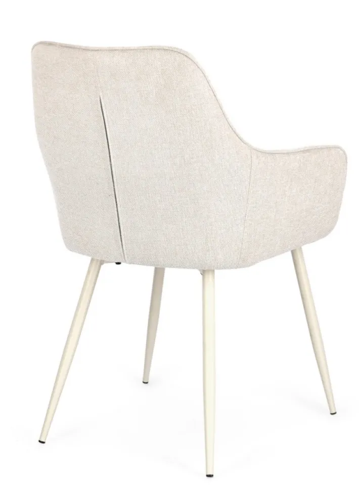 Bizzotto Sedie>SEDIA IN TESSUTO BEIGE - CORA