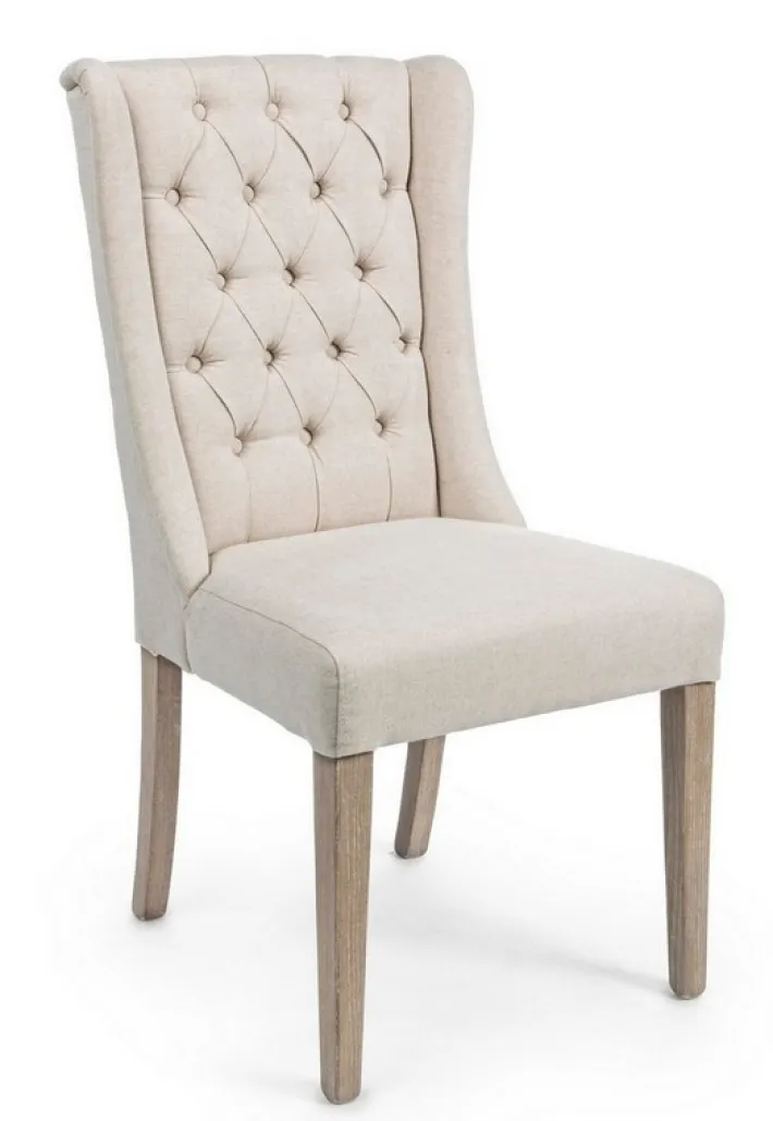 Bizzotto Sedie>SEDIA IN TESSUTO BEIGE - COLUMBIA