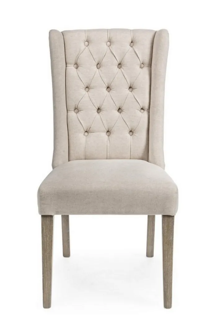 Bizzotto Sedie>SEDIA IN TESSUTO BEIGE - COLUMBIA