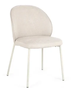 Bizzotto Sedie>SEDIA IN TESSUTO BEIGE - WENDY