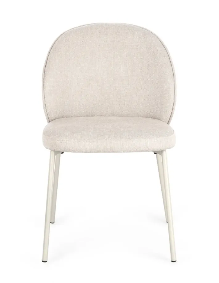 Bizzotto Sedie>SEDIA IN TESSUTO BEIGE - WENDY