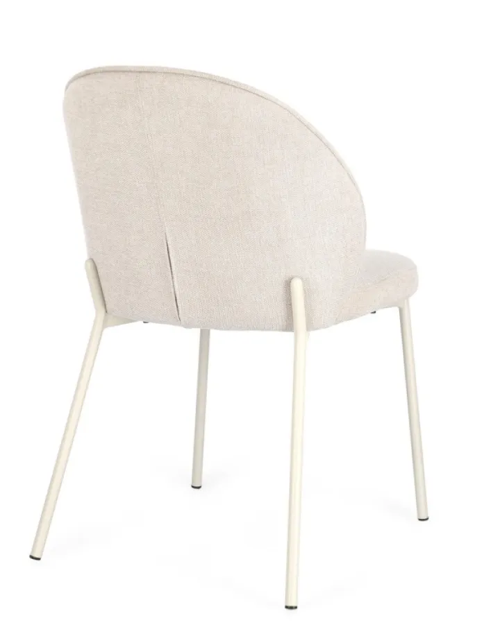 Bizzotto Sedie>SEDIA IN TESSUTO BEIGE - WENDY