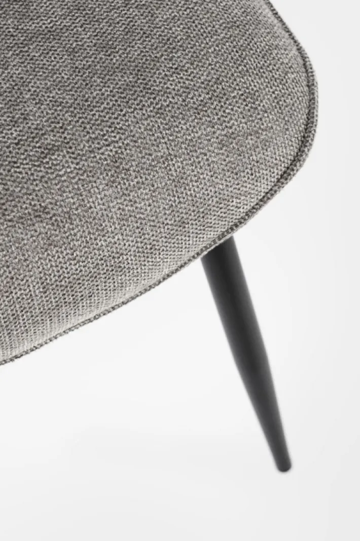 Bizzotto Sedie>SEDIA IN TESSUTO GRIGIO SCURO - CORA