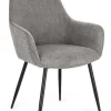 Bizzotto Sedie>SEDIA IN TESSUTO GRIGIO SCURO - CORA