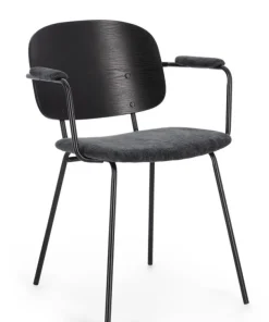 Bizzotto Sedie>SEDIA IN TESSUTO GRIGIO SCURO - SIENNA