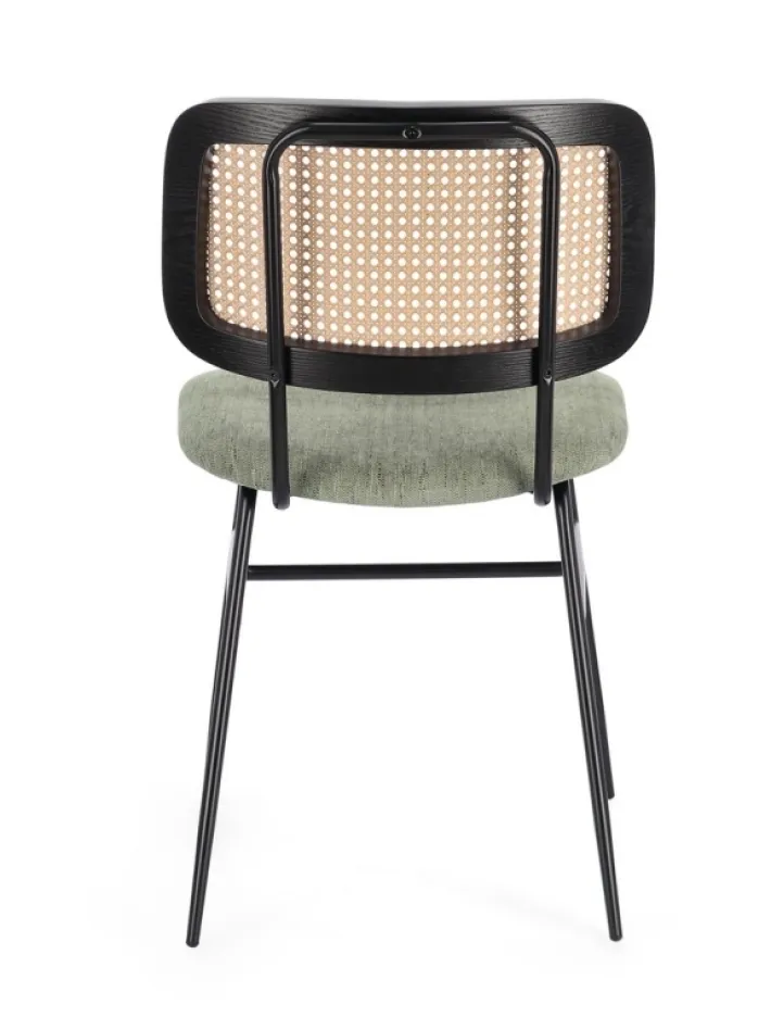Bizzotto Sedie>SEDIA IN TESSUTO VERDE - GLENNA