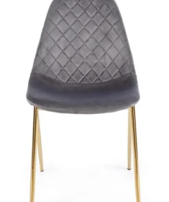 Bizzotto Sedie>SEDIA IN VELLUTO GRIGIO SCURO - TERRY