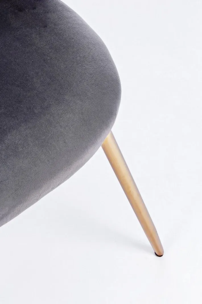 Bizzotto Sedie>SEDIA IN VELLUTO GRIGIO SCURO - TANYA