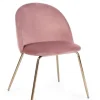 Bizzotto Sedie>SEDIA IN VELLUTO ROSA - TANYA