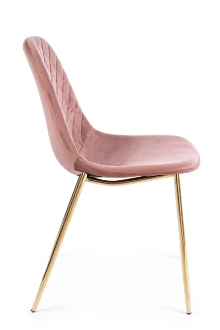 Bizzotto Sedie>SEDIA IN VELLUTO ROSA - TERRY