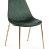 Bizzotto Sedie>SEDIA IN VELLUTO VERDE - TERRY