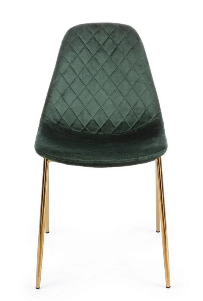 Bizzotto Sedie>SEDIA IN VELLUTO VERDE - TERRY
