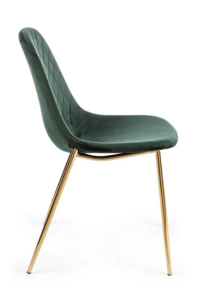 Bizzotto Sedie>SEDIA IN VELLUTO VERDE - TERRY