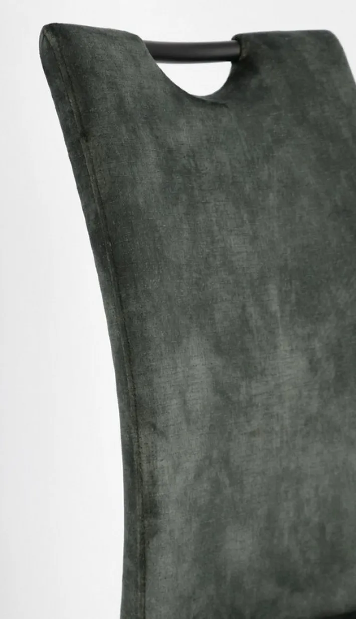 Bizzotto Sedie>SEDIA IN VELLUTO VERDE SCURO - KENNETH
