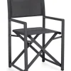 Bizzotto Sedie>SEDIA REGISTA IN ALLUMINIO GRIGIO SCURO - TAYLOR