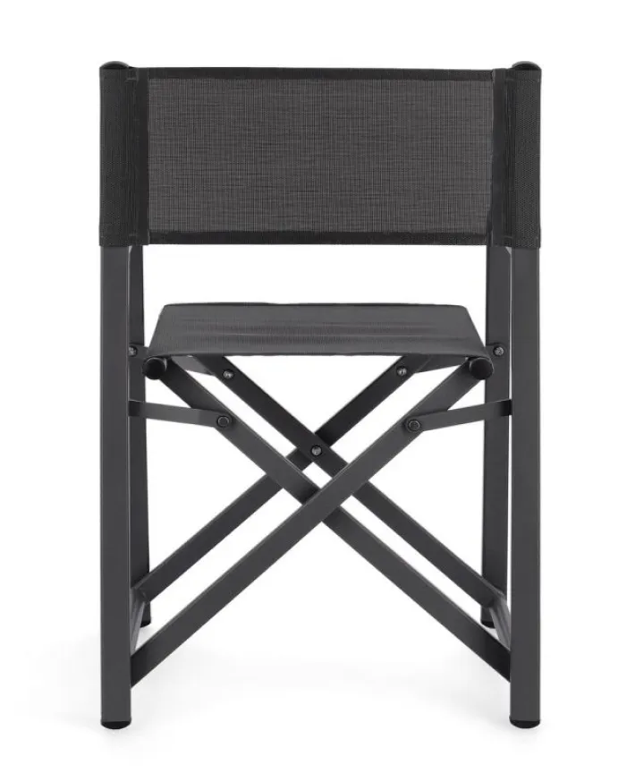 Bizzotto Sedie>SEDIA REGISTA IN ALLUMINIO GRIGIO SCURO - TAYLOR