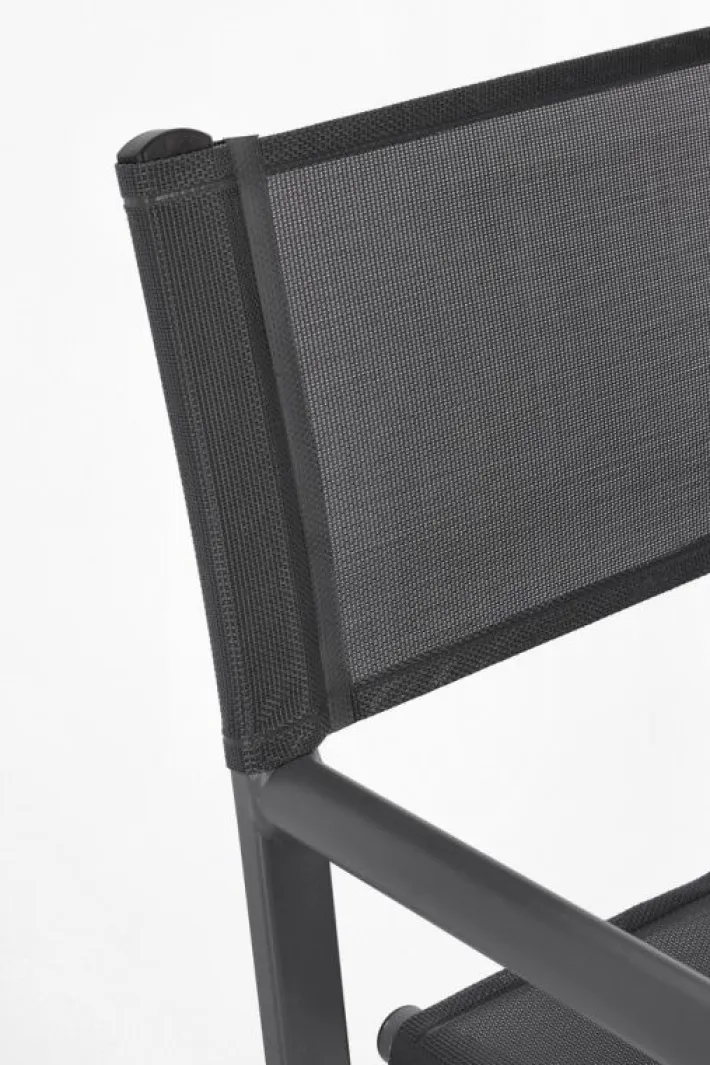 Bizzotto Sedie>SEDIA REGISTA IN ALLUMINIO GRIGIO SCURO - TAYLOR