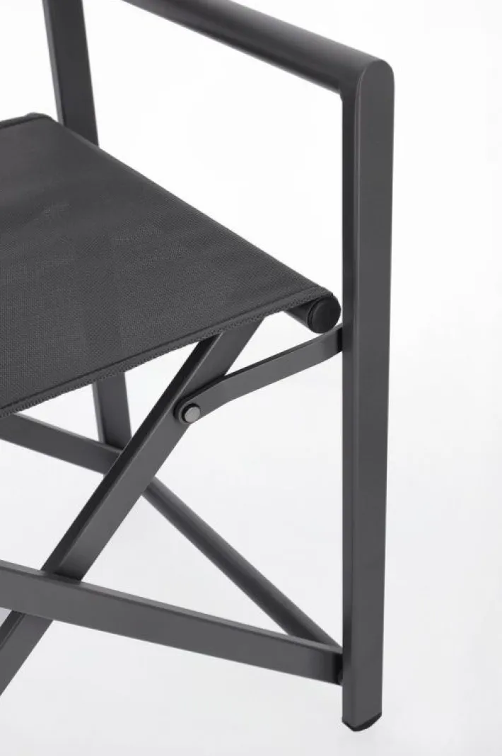 Bizzotto Sedie>SEDIA REGISTA IN ALLUMINIO GRIGIO SCURO - TAYLOR