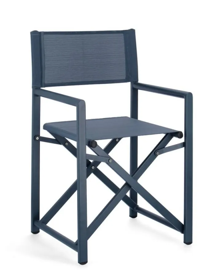 Bizzotto Sedie>SEDIA REGISTA IN ALLUMINIO NAVY - TAYLOR
