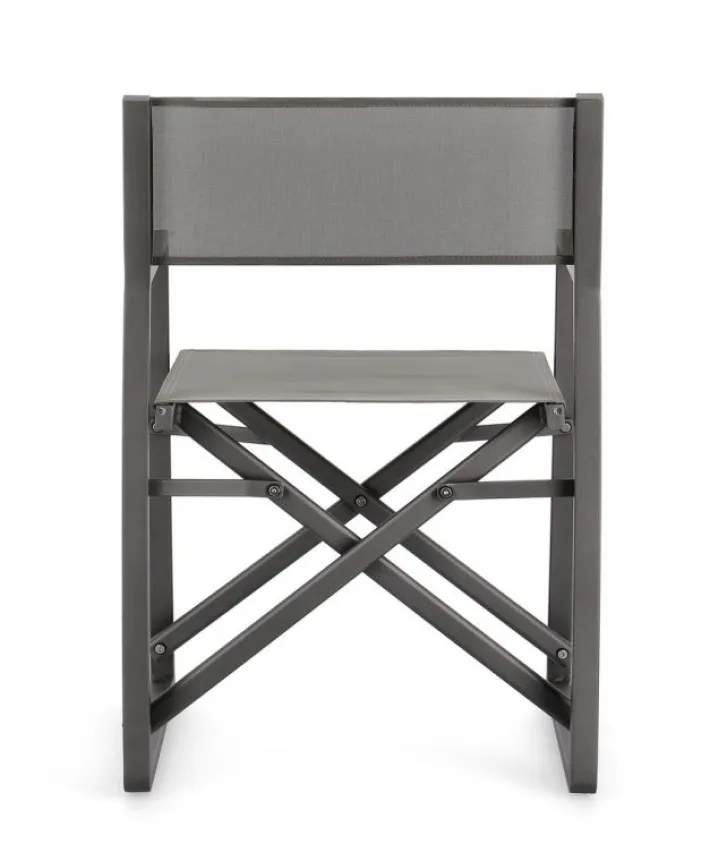 Bizzotto Sedie>SEDIA REGISTA IN ALLUMINIO ANTRACITE CX23 - KONNOR