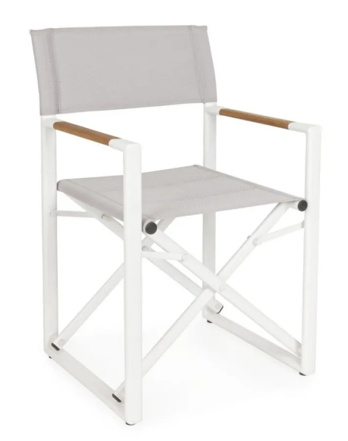 Bizzotto Sedie>SEDIA REGISTA IN ALLUMINIO PIEGHEVOLE BIANCO YK11 - LAGUN
