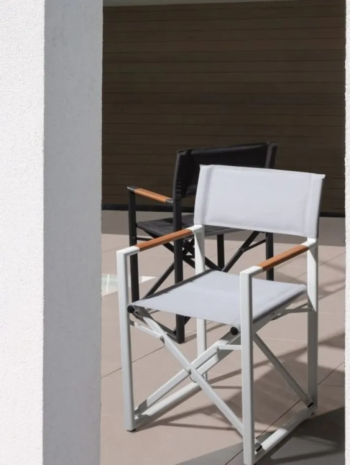 Bizzotto Sedie>SEDIA REGISTA IN ALLUMINIO PIEGHEVOLE BIANCO YK11 - LAGUN