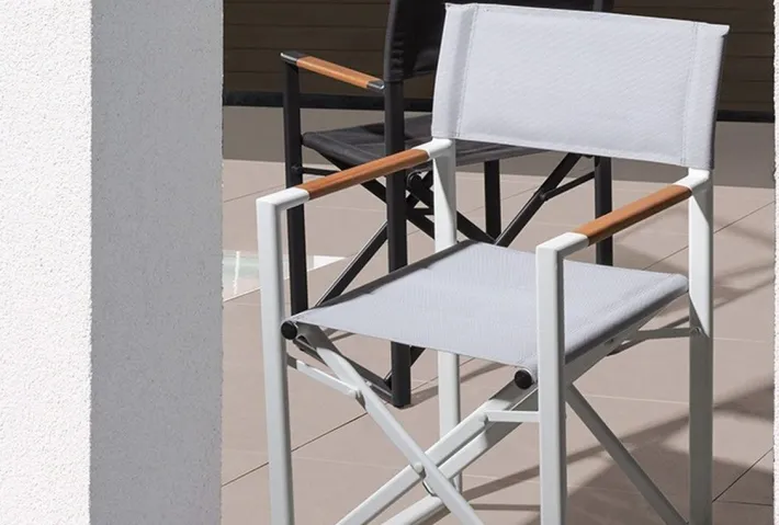 Bizzotto Sedie>SEDIA REGISTA IN ALLUMINIO PIEGHEVOLE BIANCO YK11 - LAGUN