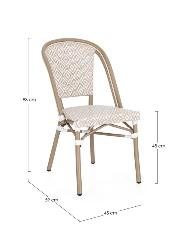 Bizzotto Sedie>SEDIA SILVEIRA BEIGE