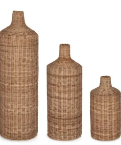 Bizzotto Ceste Decorative>SET3 BOTTIGLIA DECOR KADIN TO NATURALE