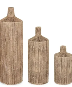 Bizzotto Ceste Decorative>SET3 BOTTIGLIA DECOR PHETRA TO NATURALE