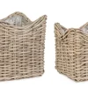 Bizzotto Ceste Decorative>SET2 CESTA HARIS QU GRIGIO