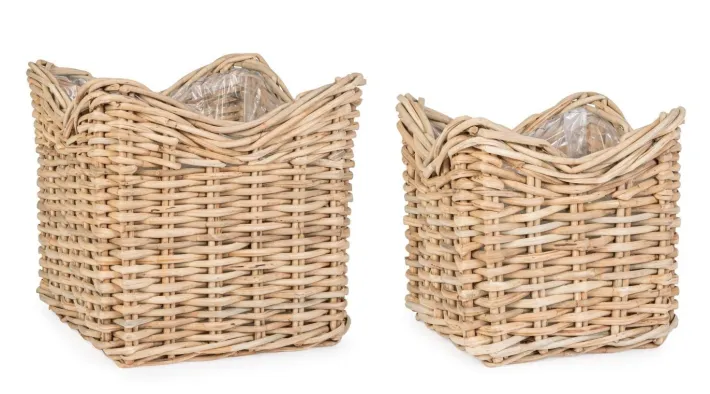 Bizzotto Ceste Decorative>SET2 CESTA HARIS QU NATURALE