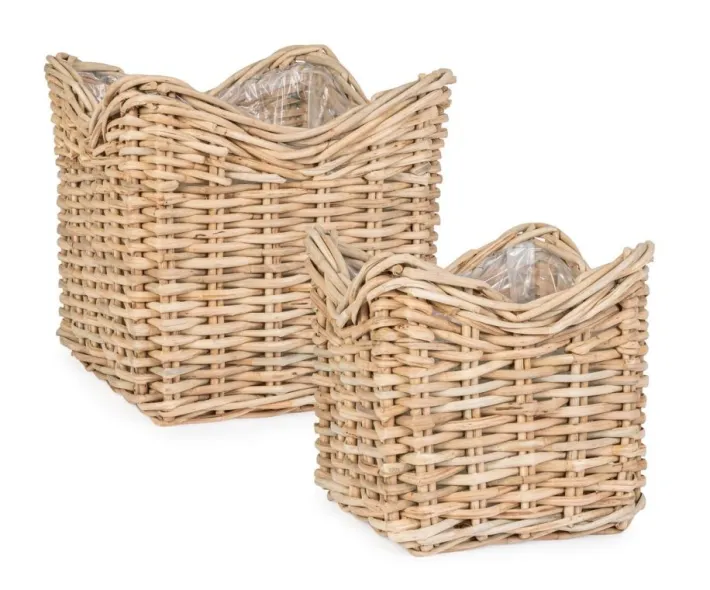 Bizzotto Ceste Decorative>SET2 CESTA HARIS QU NATURALE