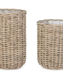 Bizzotto Ceste Decorative>SET2 CESTA JEFRI OV GRIGIO