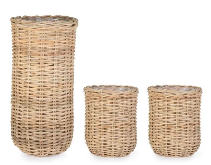 Bizzotto Ceste Decorative>SET3 CESTA JEFRI OV NATURALE