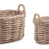Bizzotto Ceste Decorative>SET2 CESTA 2M MALANG OV GRIGIO