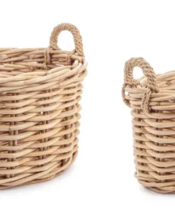 Bizzotto Ceste Decorative>SET2 CESTA 2M MALANG OV NATURALE