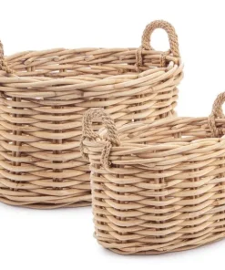 Bizzotto Ceste Decorative>SET2 CESTA 2M MALANG OV NATURALE